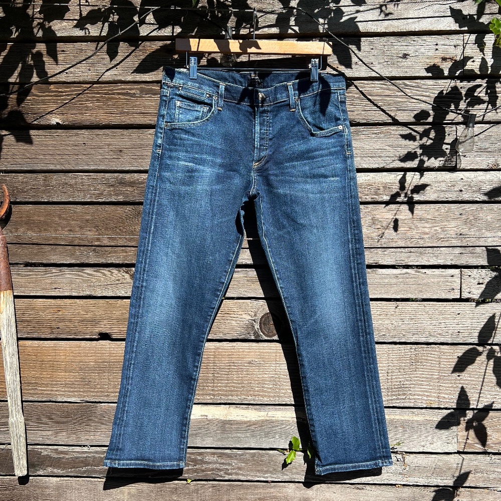 Citizens of Humanity in dark blue wash: Size W31 L26